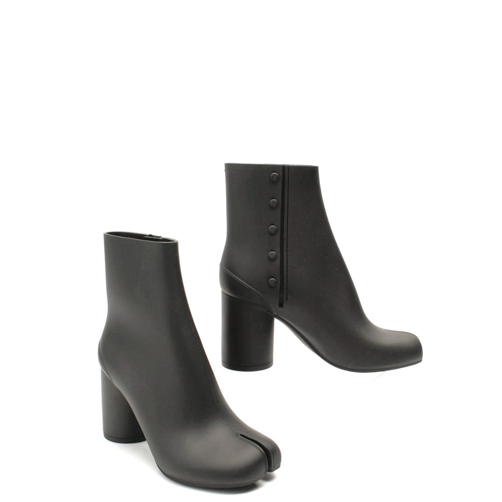 $747 Maison Margiela Rubber Ankle Boots Us6 Uk3 Eu36 Tabi Toe Made In Italy